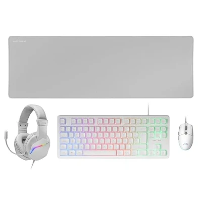 Afbeelding van Toetsenbord en muis Mars Gaming MCPRGB3WES Wit