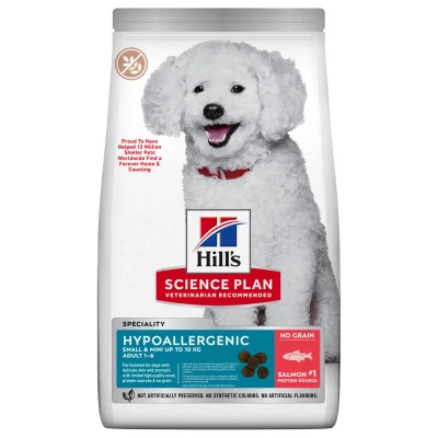Afbeelding van Hill&#039;s Adult Hypoallergenic Small&amp;Mini Zalm&amp;Tonijn Hondenvoer 1.5 kg