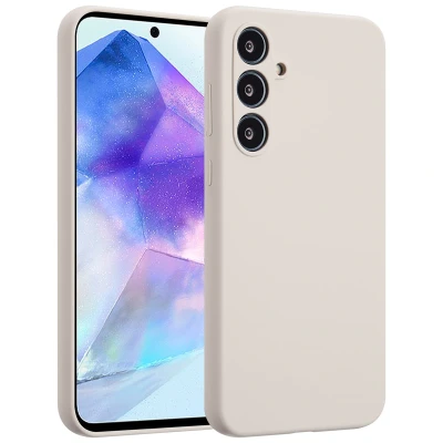 Afbeelding van Accezz Hoesje Geschikt voor Samsung Galaxy A55 Liquid Silicone Backcover Stone
