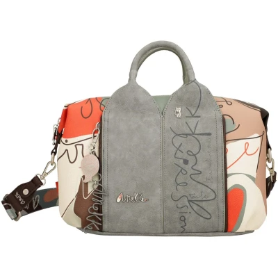 Afbeelding van Anekke Handtas Schoudertas Alma Ole Bowling Bag Multicolor Veelkleurig