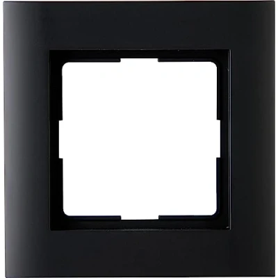 Afbeelding van Kopp Athenis 1 voudig afdekframe, zwart, mat oppervlak, 402150064