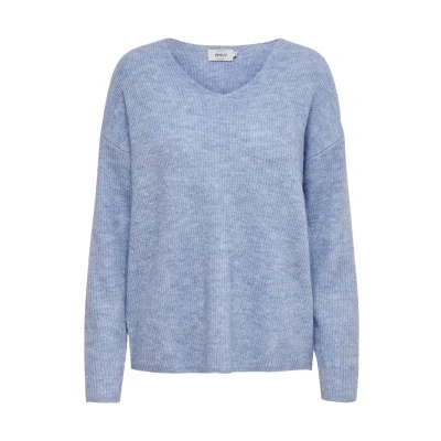 Afbeelding van ONLY gebreide trui ONLCAMILLA blauw