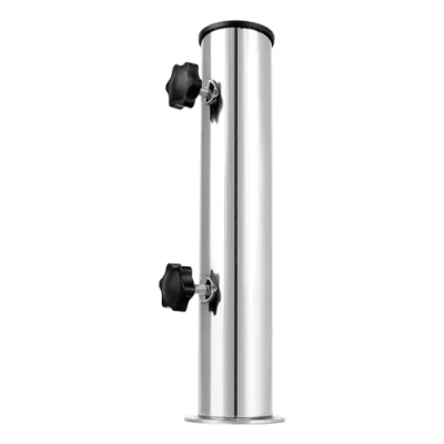 Afbeelding van QWORK® RVS parasolbeugel, parasolvoet standbuis voor graniet,