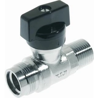 Afbeelding van VSH gasaansluitkraan recht M24x1.5 x 1/2&quot; bu.dr. mess.chr.