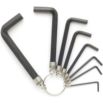 Afbeelding van Ring met 8 inbussleutels 1.5 6 mm Velleman