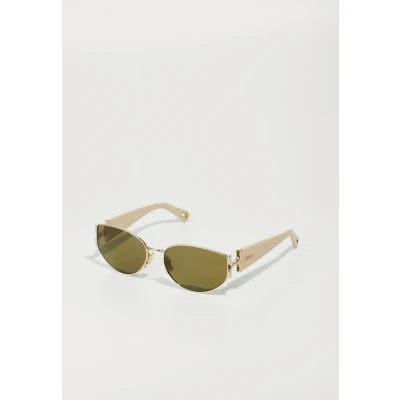Afbeelding van Chloé Donna CH0260S 003 Occhiali da sole Metallo Oro Verde Rotonda