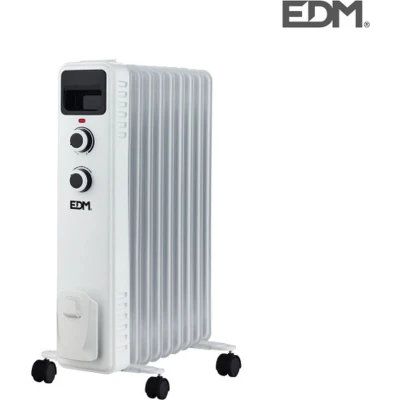 Afbeelding van Olieradiator (9 kamers) EDM 07124 Wit 2000 W