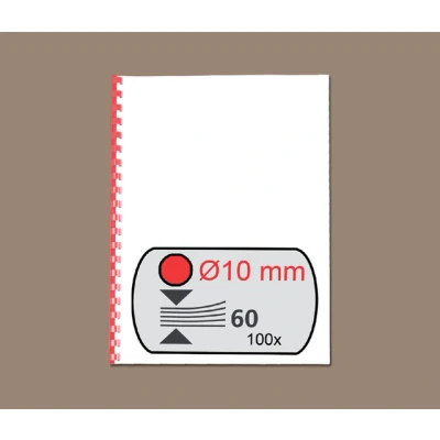 Afbeelding van Bindrug GBC 10mm 21rings A4 rood 100stuks