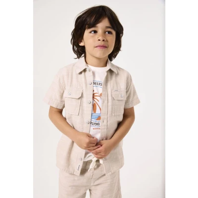 Afbeelding van GARCIA Blouse Gemêleerd Zand 110