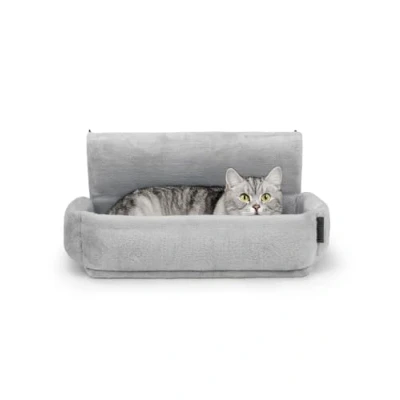 Afbeelding van lionto Kattenbed voor radiator Katten ligbed verwarming Kattenhangmat kachels, grijs