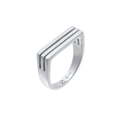 Afbeelding van Elli Statement LOOK Ring, Dames, Maat: 54, Silber