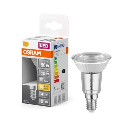 Afbeelding van OSRAM LED Spot Reflector Star PAR16 50, 2700 K warm wit, 3,7 W, E14, 36, 350 lm, 15.000 h, voor spots, accentverlichting, kleine fitting, vitrines