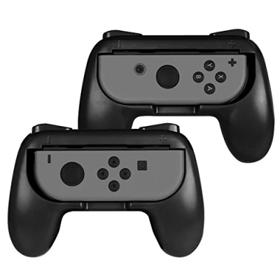 Afbeelding van [2 pack] Fintie Grip voor Nintendo Switch/Switch Oled Joy Con, [Ergonomisch ontwerp] Slijtvaste Comfort Game Controller handgreepset Switch Zwart