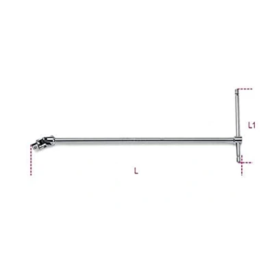Afbeelding van Beta 3/8 T sleutel met cardangewricht 910/40 009100850