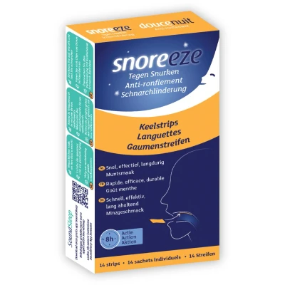 Afbeelding van Snoreeze Anti Snurk Keelstrips, 14 stuks
