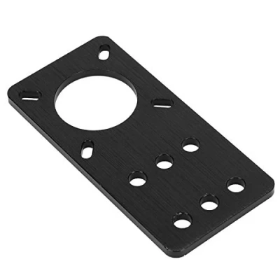 Afbeelding van Motorbevestigingsplaat, poreus ontwerp Nema 17 geanodiseerd aluminium stappenmotor montageplaat 3D printeraccessoires voor printer (zwart)