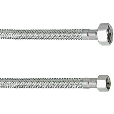 Afbeelding van Cornat Flexibele verbindingsslang 1000 mm lengte 1/2 inch IG, 3/8 IG hoogwaardige roestvrijstalen omvlechting/aansluitslang voor kraan/armatuurslang/flexibele slang / T317331270