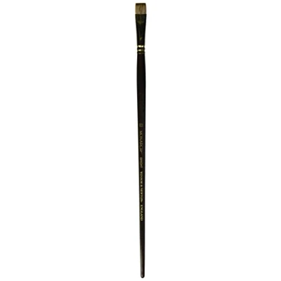 Afbeelding van Winsor &amp; Newton 5501012 Monarch professioneel synthetisch haar penseel voor olieverf of acrylverf Plat penseel, kort Nr.12,