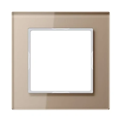 Afbeelding van Jung a creation 1 voudig afdekraam voor wandgoot montage vert hori glans glas ac581glch