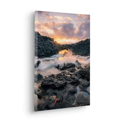 Afbeelding van Komar artprint op linnen Keilrahmenbild Golden Eye Größe 30 x 40 cm 30x40 (breedte hoogte), spieraam (1 stuk)