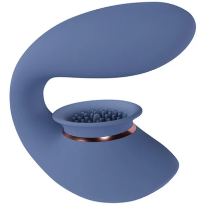 Afbeelding van Twitch 3 Rechargeable Vibrator and Suction Blue/Grey
