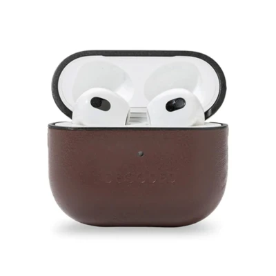 Afbeelding van Decoded Leather AirCase Apple AirPods 3 Brown