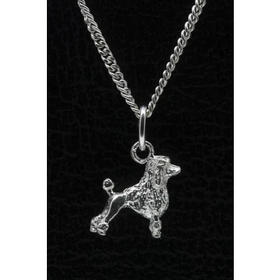 Afbeelding van Zilveren Koningspoedel ketting hanger klein
