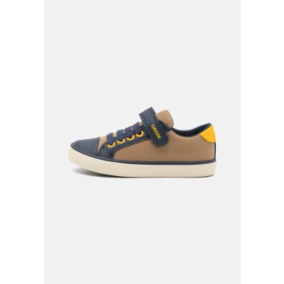 Afbeelding van Geox Gisli BOY Sneakers laag voor kinderen, Maat: 30, Camel/navy Imitatieleer/ textiel