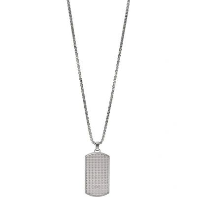 Afbeelding van Emporio Armani heren Ketting met hanger EGS2986040 in de kleur Zilver