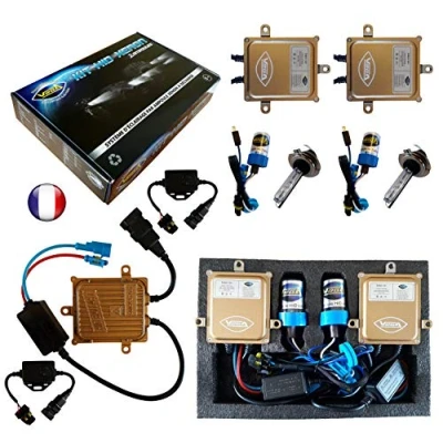 Afbeelding van VEGA HID Xenon Kit Frans merk H7 6000 K 55 W Canbus anti fout ODB 2 lampen met metalen voet