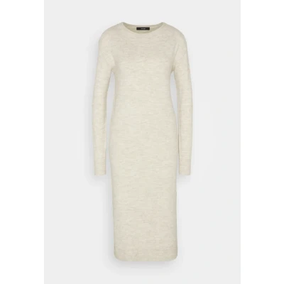 Afbeelding van VERO MODA Gebreide damesjurk VMLEFILE midi jurk, Birch/Detail:w. Melange, S