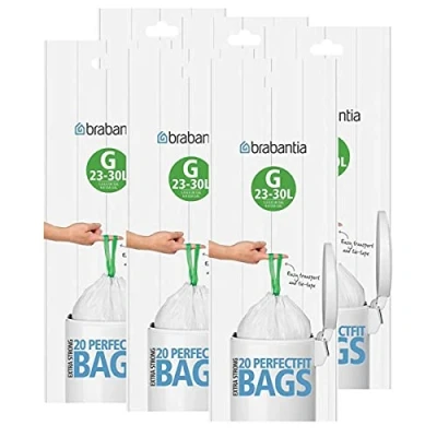 Afbeelding van Brabantia PerfectFit G 30 liter vuilniszakken 20 Ct zakken (Pack van 6)