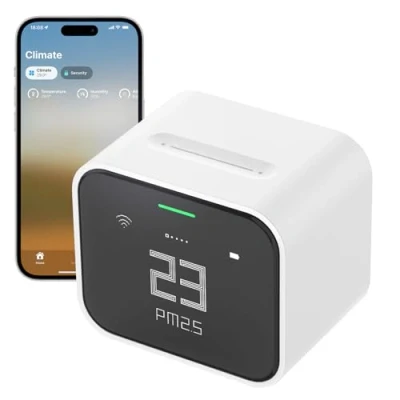 Afbeelding van Qingping Air Monitor Lite, Apple HomeKit compatibele Wi Fi luchtkwaliteitssensor, detecteert CO2, PM2.5, PM10, temperatuur en vochtigheid binnenshuis