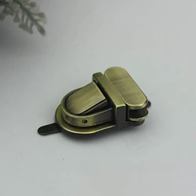 Afbeelding van TF Metalen portemonnee Push Lock sluiting steekslot slot Catch Tuck voor lederen tas DIY