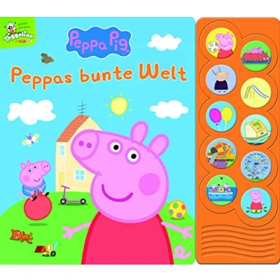 Afbeelding van Peppa Pig Peppas bunte Welt Interaktives Pappbilderbuch mit 10 lustigen Geräuschen