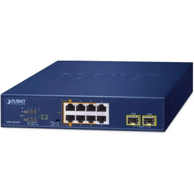 Afbeelding van Planet 8 Port PoE+ Desktop Switch GSD 1022UP