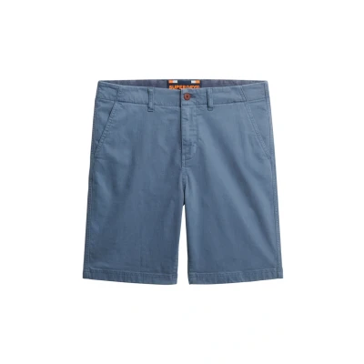 Afbeelding van Superdry Officer Shorts, Heren, Maat: 34, Washed blue