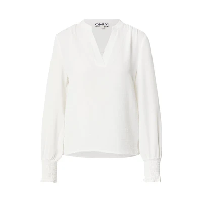 Afbeelding van ONLY Onlmette V NECK Smock Blouse, Dames, Maat: XS, Cloud dancer