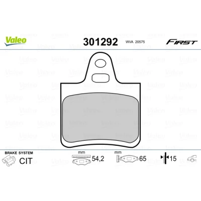 Afbeelding van Valeo Remblokset 301292
