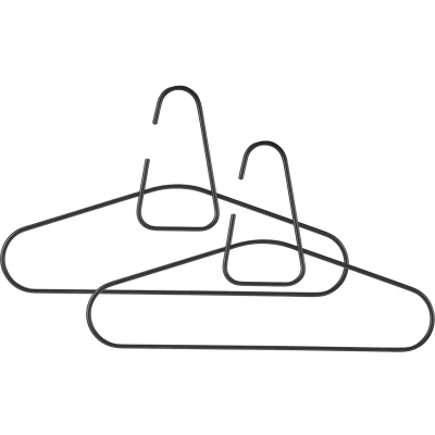 Afbeelding van Kledinghanger Zone Denmark A Hanger Black (2 Delig)