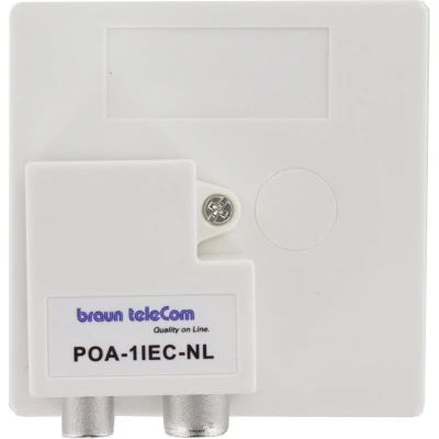 Afbeelding van Braun POA1 IEC coax opdruk verdeler radio TV (tv male female)