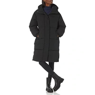 Afbeelding van Amazon Essentials Oversized lange pufferjas voor dames (verkrijgbaar in grote maten), zwart, 1x