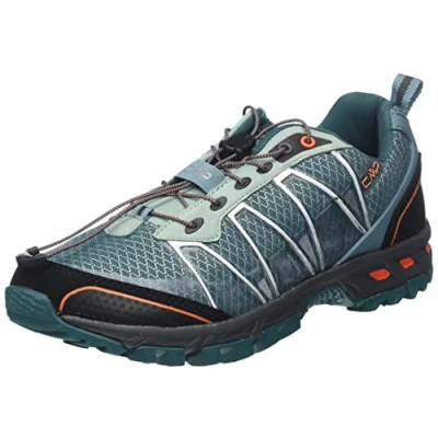 Afbeelding van CMP Altak Trail Shoe hardloopschoenen voor heren, IJsblauw Oranje Zwart Grijs Artic Flame, 43 EU