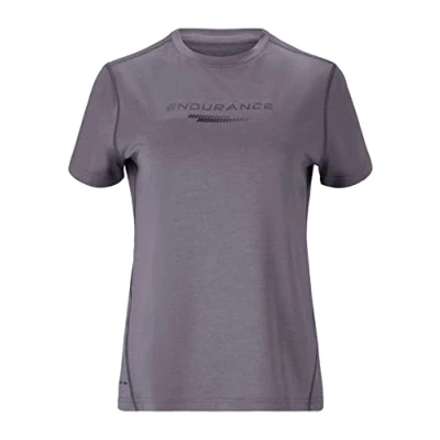 Afbeelding van Endurance Funktions Wange Melange Tshirt print, Dames, Maat: 42, Shark