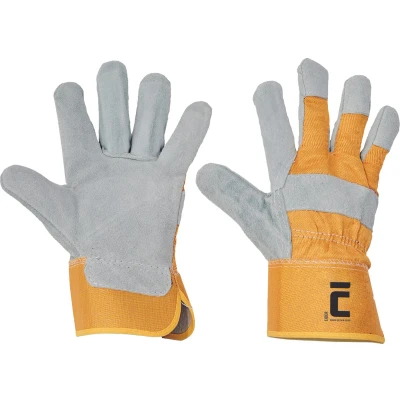 Afbeelding van Cerva EIDER handschoen 01010016 12 stuks Rood/Geel