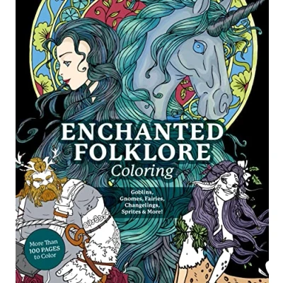 Afbeelding van Enchanted Folklore Coloring: Goblins, Gnomes, Fairies, Changelings, Sprites &amp; More! More Than 100 Pages to Color