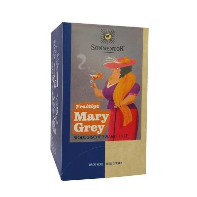 Afbeelding van Sonnentor Fruitige mary grey thee bio 18 stuks