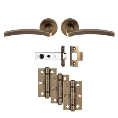 Afbeelding van Carlisle Brass Deurbeslag set &quot;Tavira&quot; compleet antiek messing