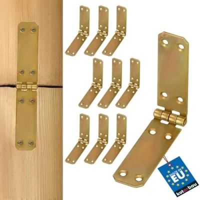 Afbeelding van KOTARBAU Kistscharnier 150 x 25 mm pak van 10 stuks Gerolde paneeltape meubelscharnieren meubelscharnier verzinkte deurscharnieren deurscharnier kistscharnieren