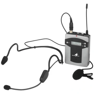 Afbeelding van Monacor TXA 800HSE Spraakmicrofoon Headset Zendmethode:Radiografisch, Draadloos Metalen behuizing, Schakelaar Audio, stereo (3.5 mm jackplug),